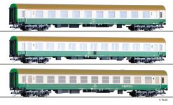 Tillig 01124 - TT - 3-tlg. Set Personenwagen, DR, Ep. IV